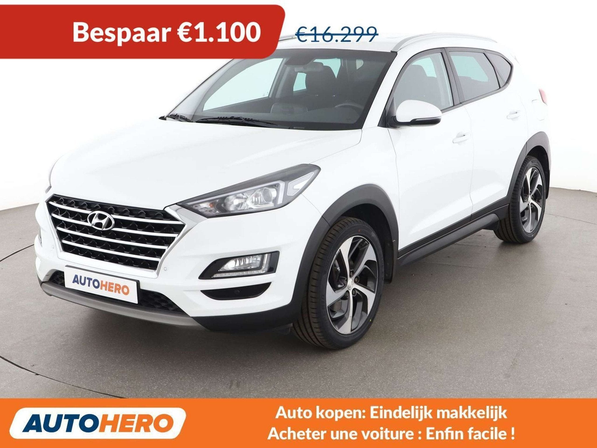 Hyundai Tucson 1.6 TGDI Advantage 2WD (bj 2019, automaat), Auto's, Winterpakket, Stof, Gebruikt, Overige brandstoffen