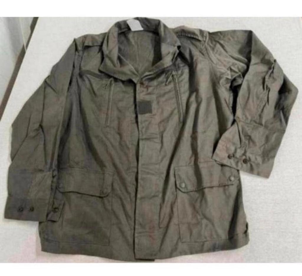 Franse Militaire F2 O.D veldjas jas military frans frankrijk, Verzamelen, Militaria | Algemeen, Landmacht, Kleding of Schoenen