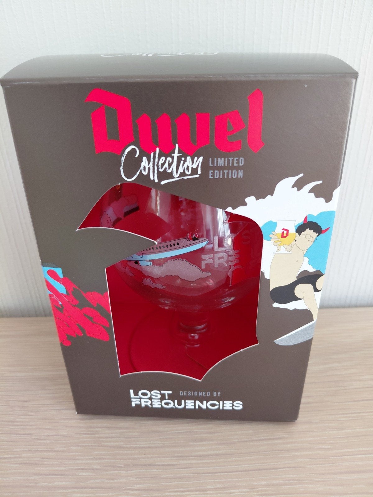 Duvelglas Lost Frequencies, Verzamelen, Glas en Drinkglazen, Ophalen, Nieuw