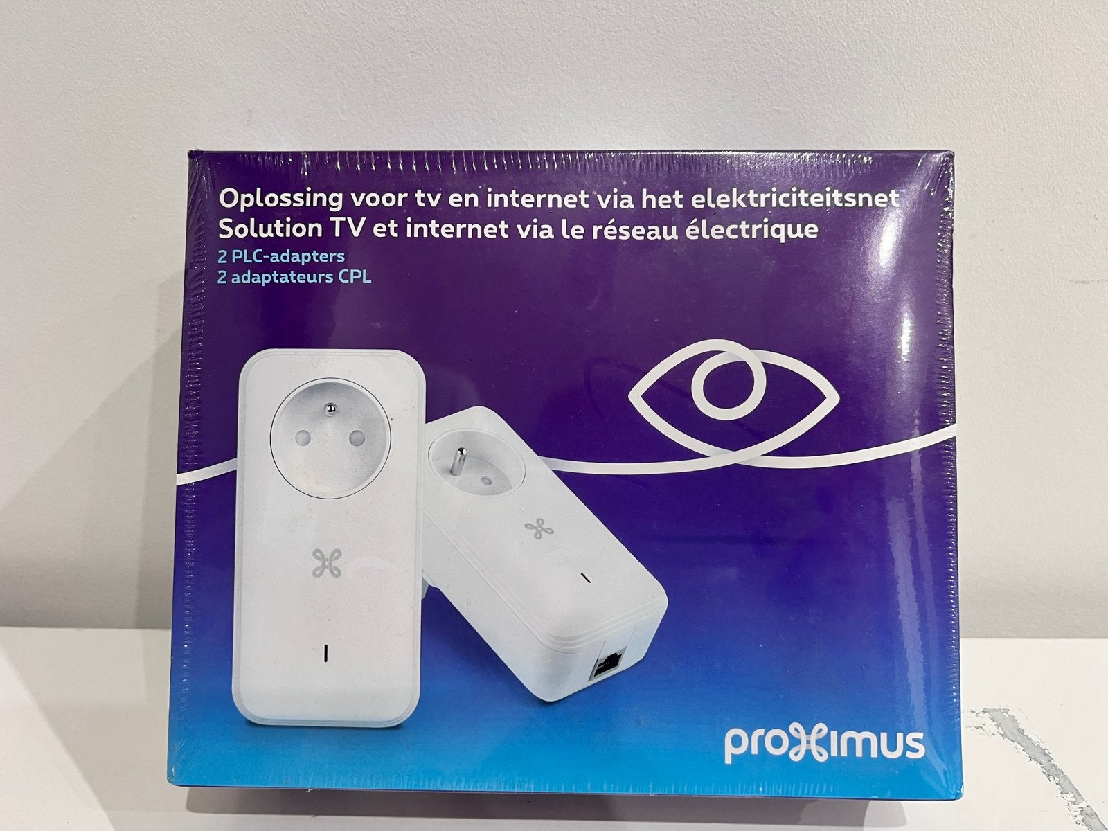 SET VAN 2 DEVOLO PROXIMUS TV PLC PLC-AANSLUITINGEN - NIEUW, Computers en Software, Ophalen of Verzenden, Nieuw