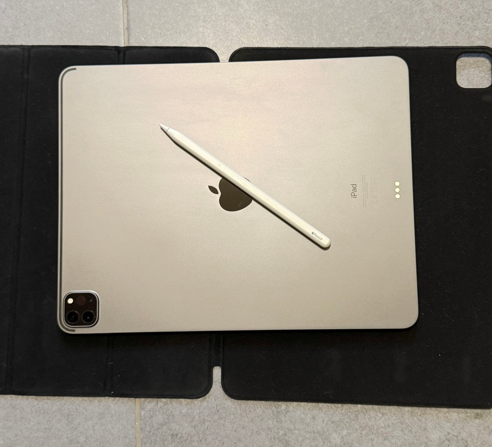 iPad Pro 12.9 en Apple Pencil 2 en Housse, Computers en Software, Apple iPads, Ophalen, Zo goed als nieuw