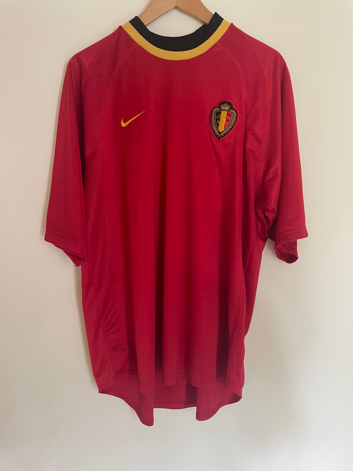 Rode Duivels shirt Nike rood Large 2000, Sport en Fitness, Voetbal, Maat L, Ophalen of Verzenden, Nieuw, Shirt