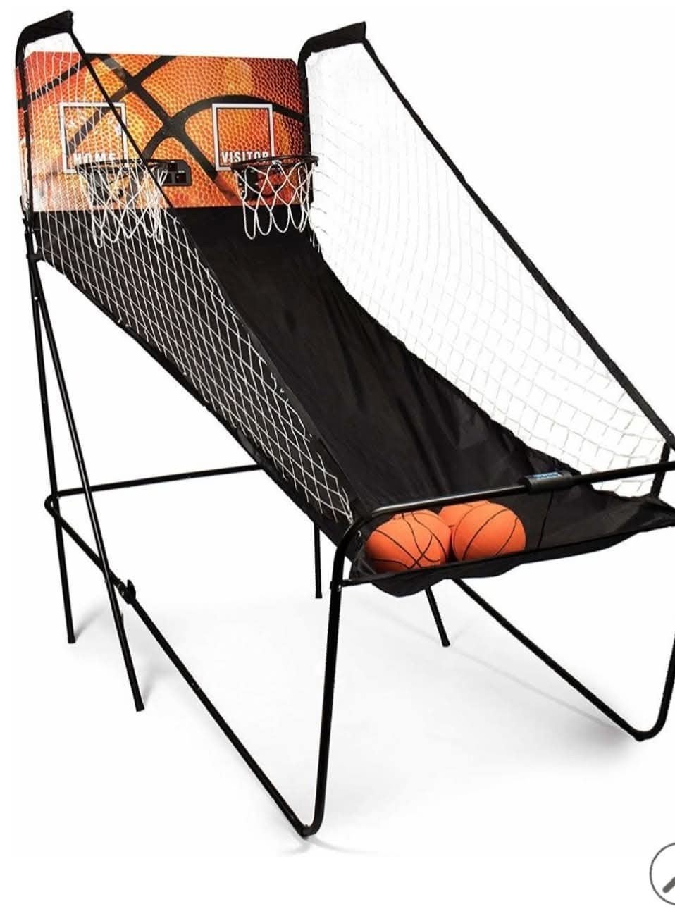 basketbalspel met 4 ballen, Sports & Fitness, Basket, Enlèvement, Utilisé, Anneau, Panneau ou Poteau
