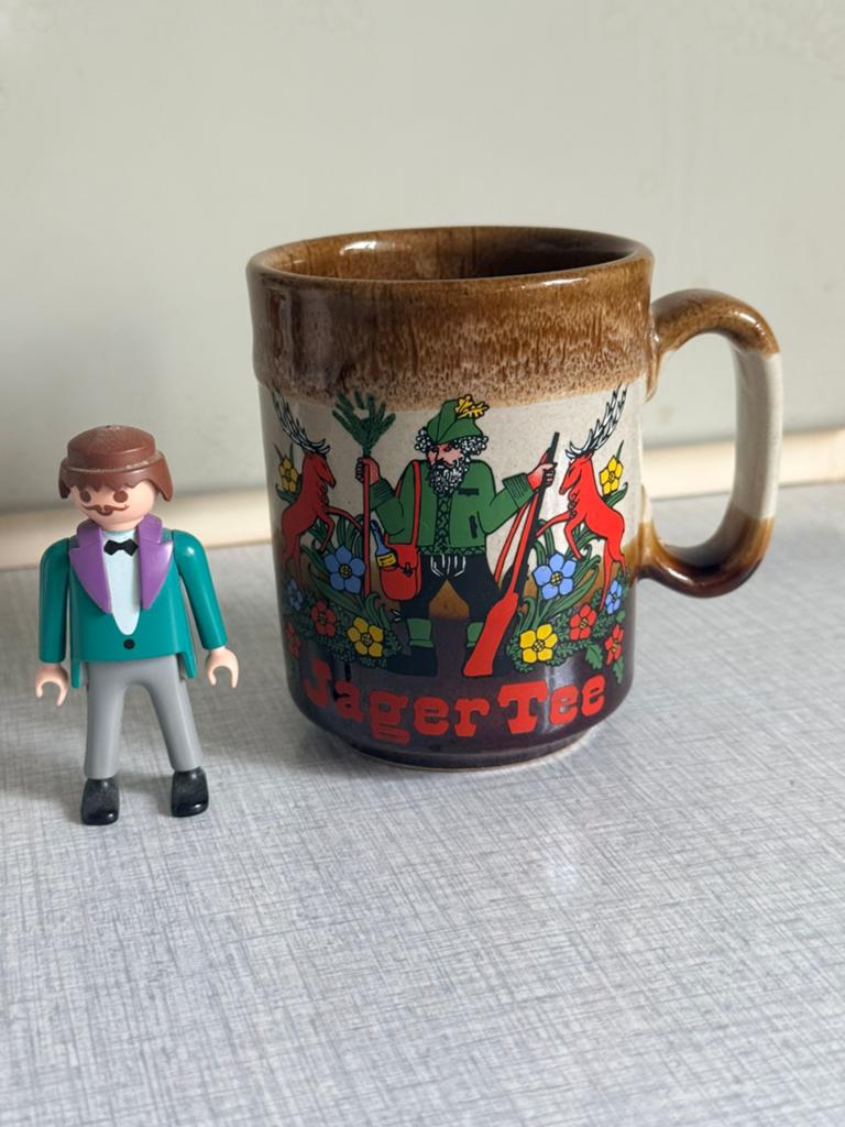 Mug grès vintage, Huis en Inrichting, Keuken | Servies, Ophalen, Gebruikt