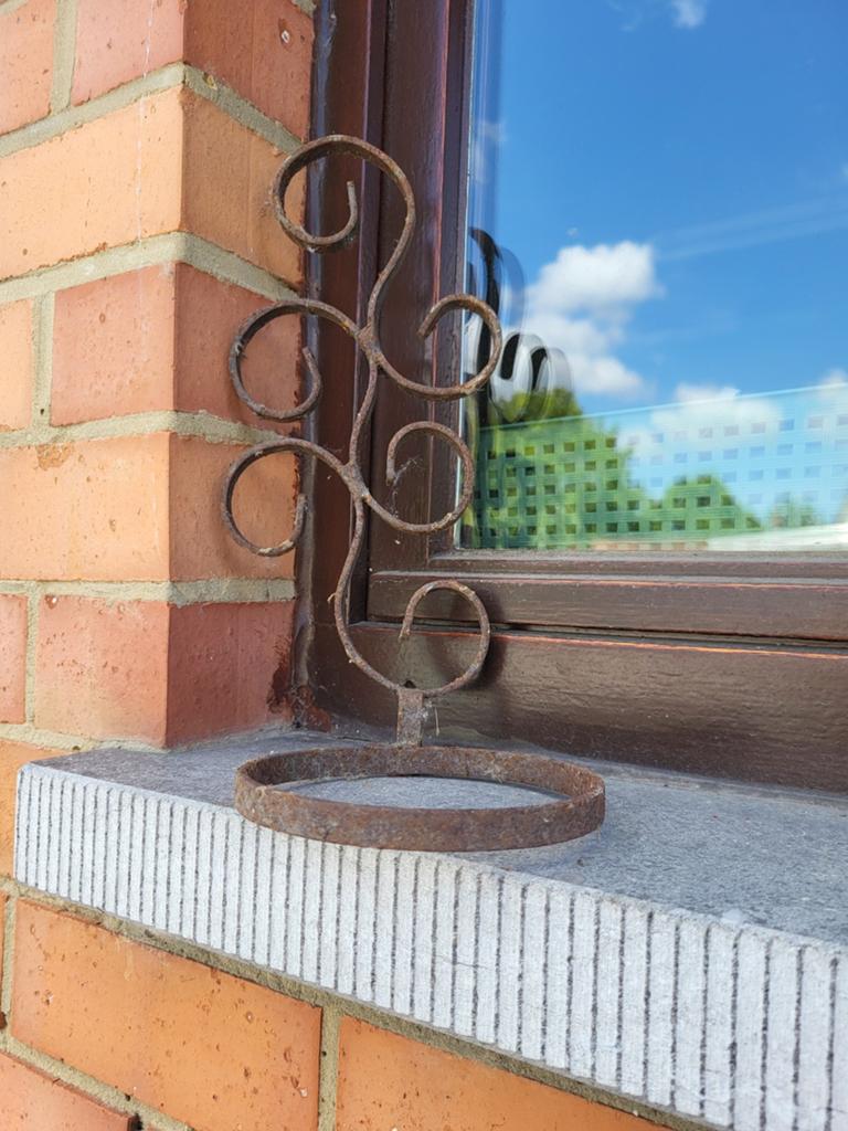 Support en fer pour fleurs, Jardin & Terrasse, 30 à 60 cm, Enlèvement, Utilisé, Métal