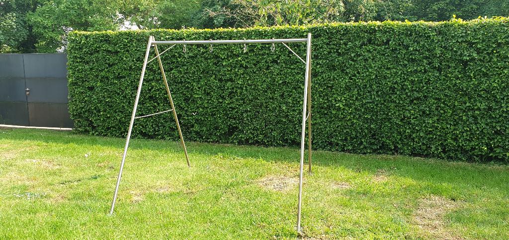 Inox schommel, Kinderen en Baby's, Speelgoed | Buiten | Speeltoestellen, Ophalen, Gebruikt, Schommel
