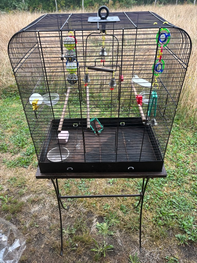 Vogelkooi, Ophalen, Gebruikt, Metaal, Vogelkooi