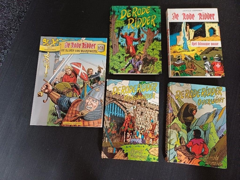 de rode ridder, Ophalen, Zo goed als nieuw, Leopold vermeiren, Meerdere stripboeken