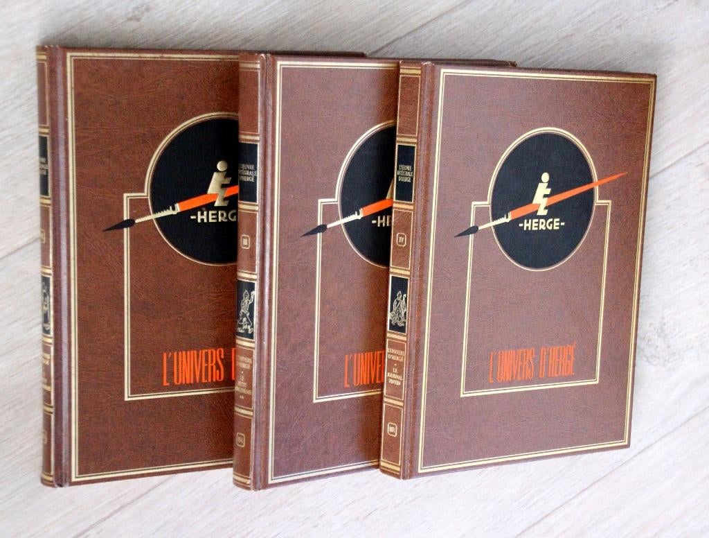 3x L'univers d'Hergé Tintin Kuifje Rombaldi Tome 1,2 et 4, Envoi, Utilisé, Herge