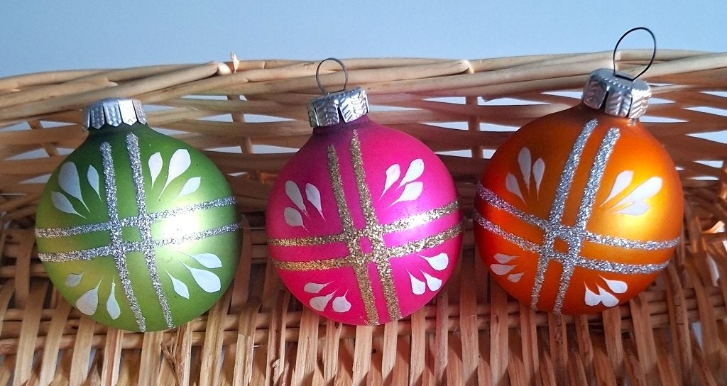 Lot van 6 kerstballen, Diversen, Ophalen of Verzenden, Gebruikt