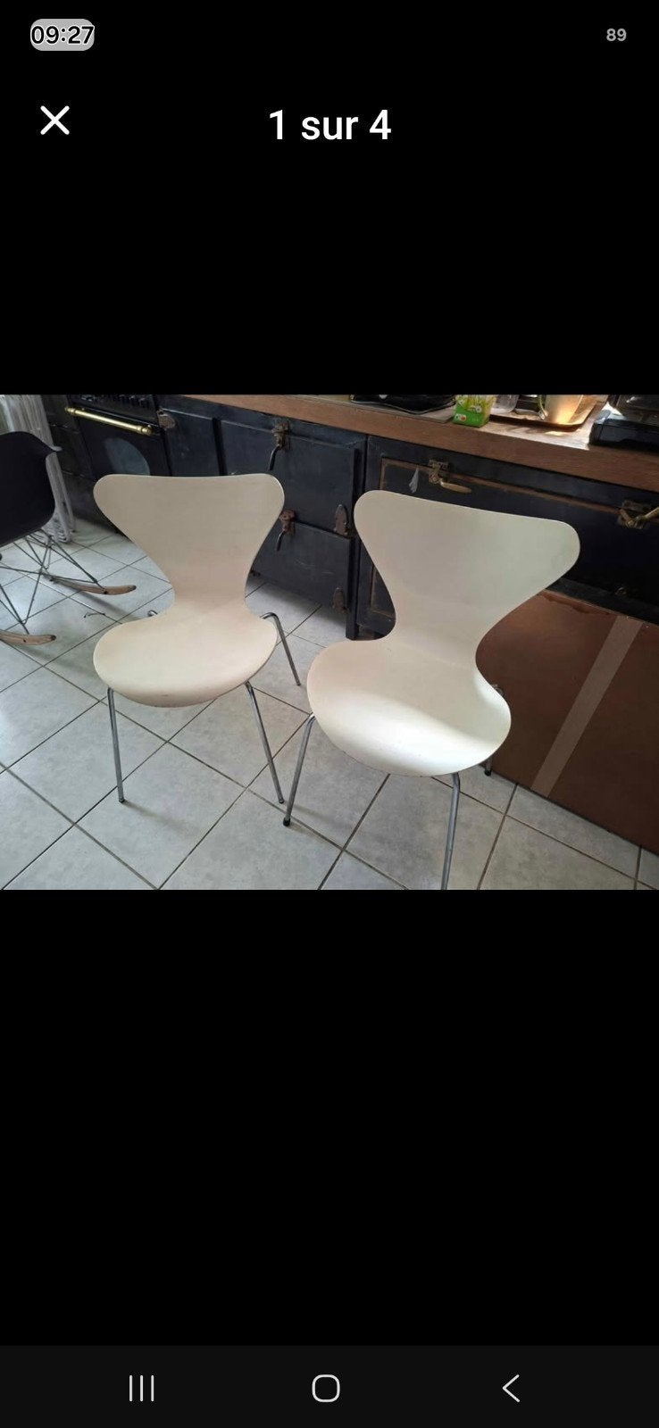 2 chaises fritz hansen, Enlèvement