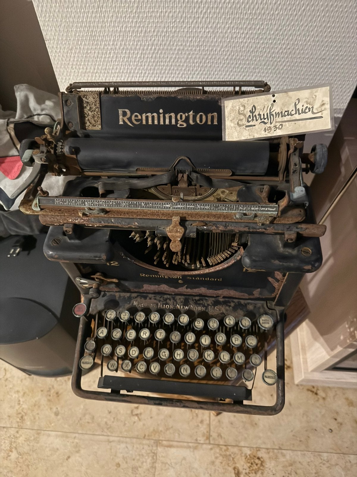 typemachine remington 1930, Ophalen, Gebruikt