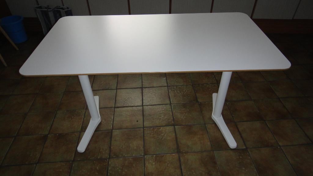 tafel + 3 stoelen, Huis en Inrichting, Tafels | Eettafels, Ophalen, Grenenhout, 100 tot 150 cm, 50 tot 100 cm