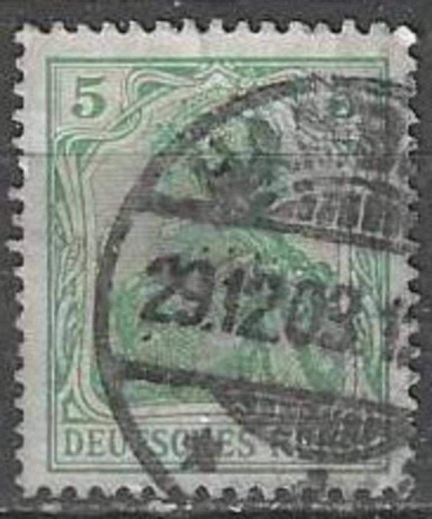 Allemagne 1905-1913 - Yvert 83 - Allemagne 5 p. (ST), Envoi, Affranchi