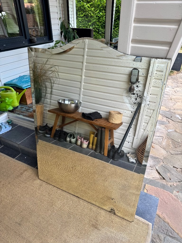 Grand miroir, vintage, de très bonne qualité, Maison & Meubles, Enlèvement, Utilisé