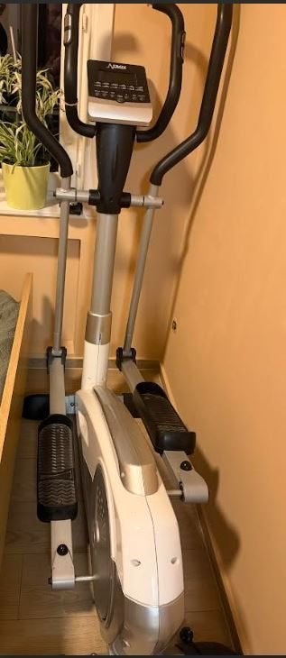 Cross trainer, Sport en Fitness, Fitnessapparatuur, Ophalen, Benen, Aluminium, Zo goed als nieuw