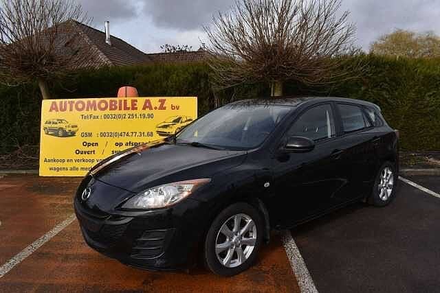 Mazda 3 1.6i Challenge Airco 63.000KM!! ***12M GARANTIE***, Auto's, Euro 5, Zwart, 149 g/km, Bedrijf
