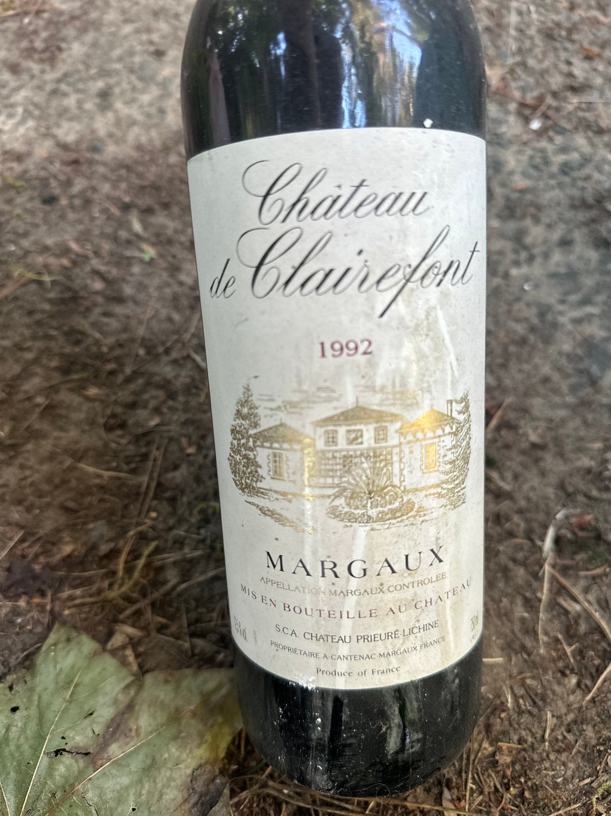 Château de Clairefont Margaux 1992, Enlèvement ou Envoi, Comme neuf, France