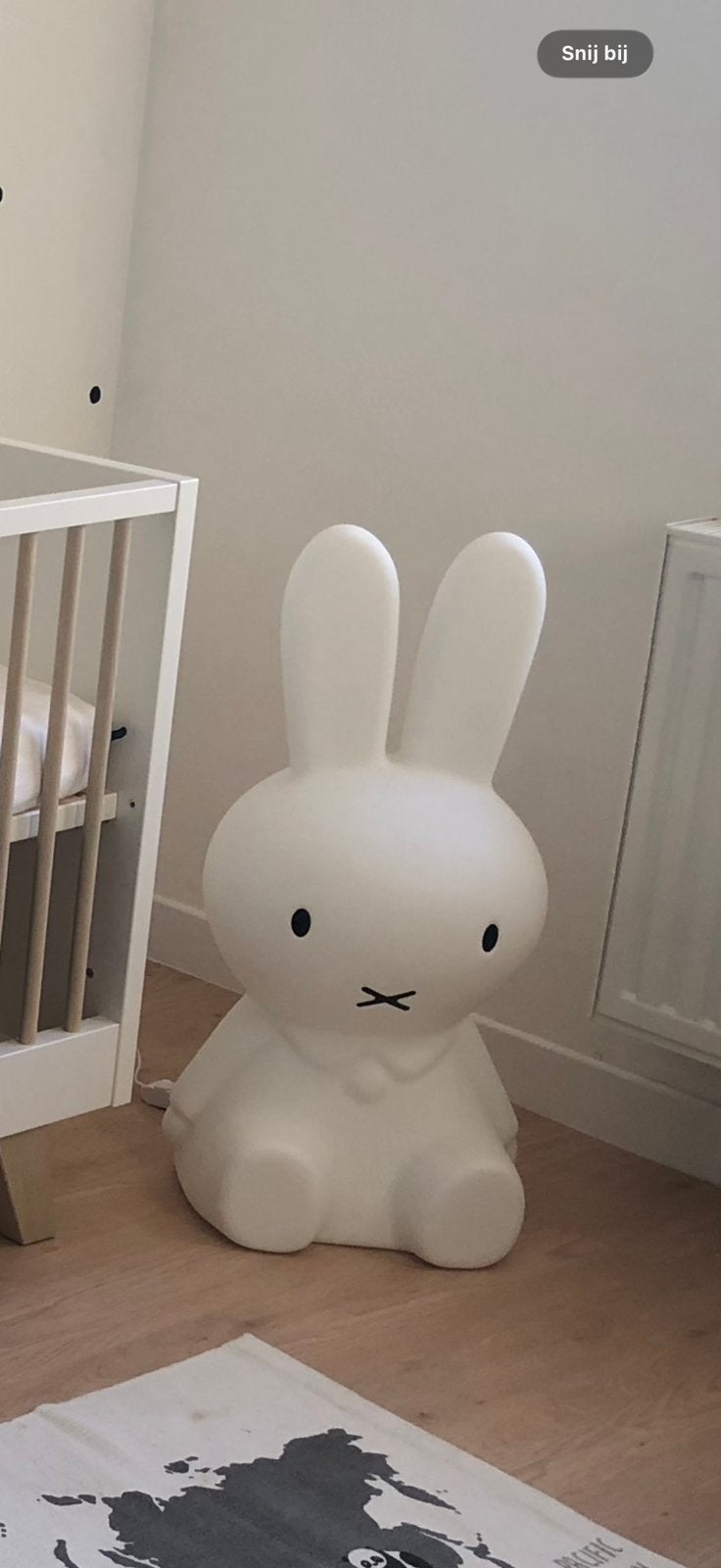 Nijntje XL lamp, Kinderen en Baby's, Ophalen, Overige merken, Zo goed als nieuw, Wit