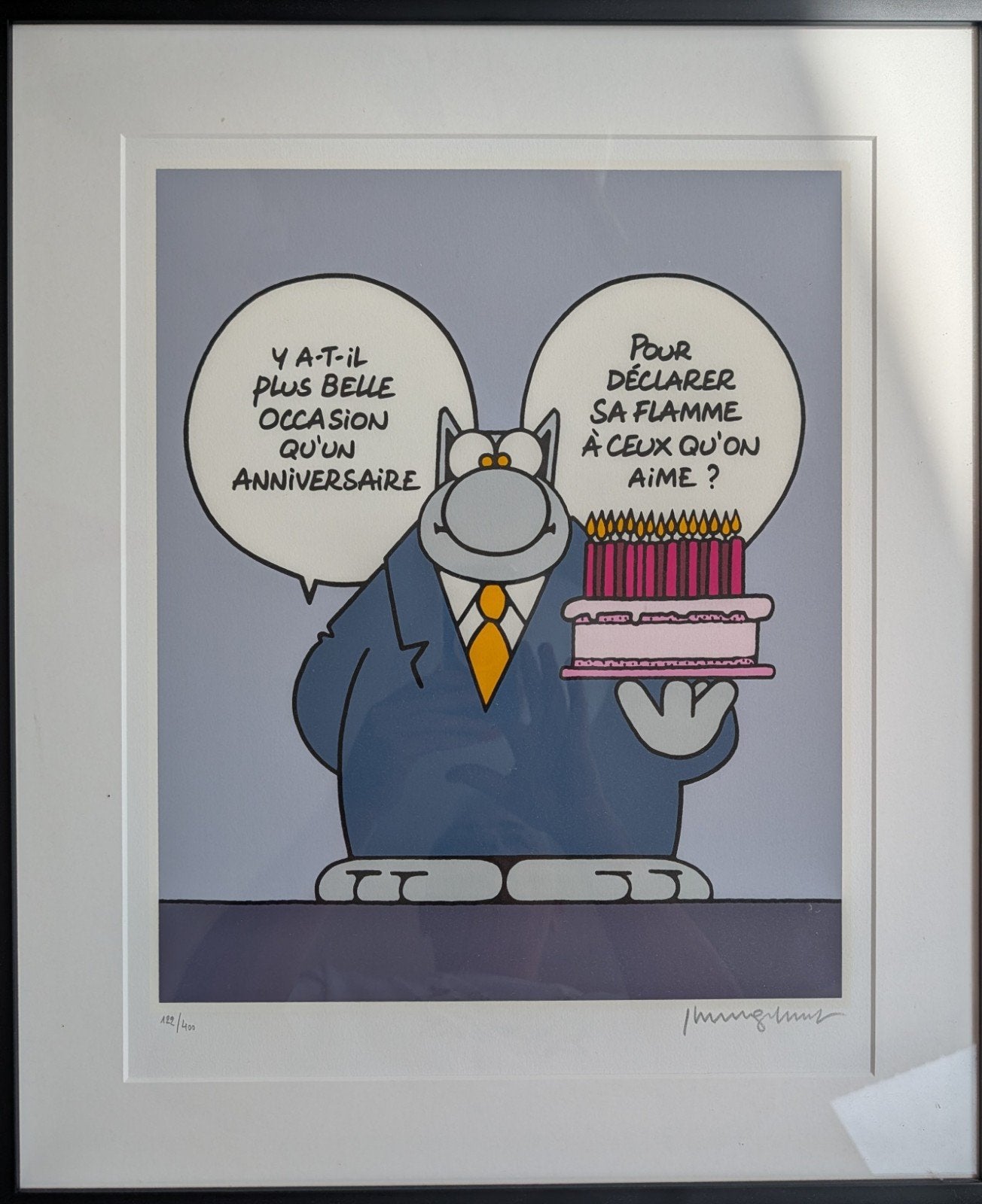 Philippe Geluck sérigraphie numérotée, Gelimiteerde oplage, Ophalen, Zeefdruk