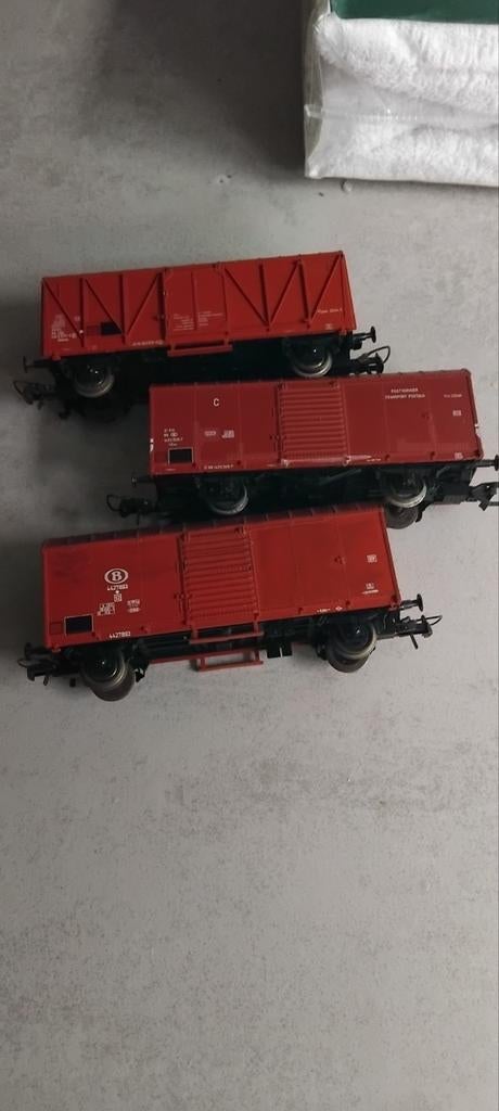 Liliput 3 x nmbs wagons, Hobby en Vrije tijd, Modeltreinen | H0, Ophalen of Verzenden, Liliput