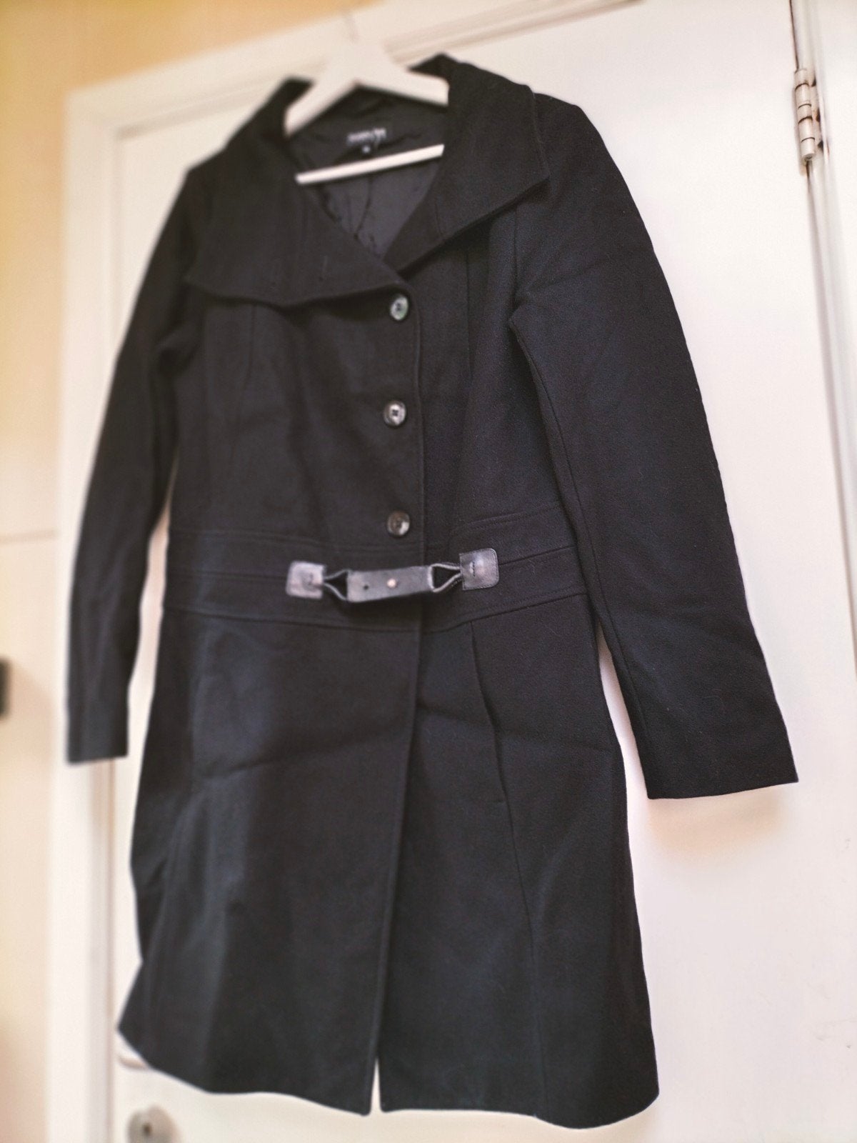 Patricia Pepe, zwarte wollen jas it46 be40-42, Kleding | Dames, Ophalen of Verzenden