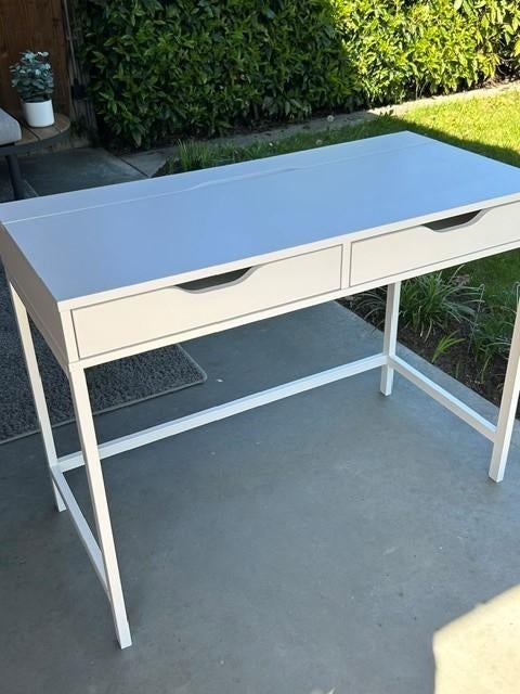 Bureau Wit, Ikea Alex, Huis en Inrichting, Ophalen, Demontabel, 132 cm, Kinderbureau