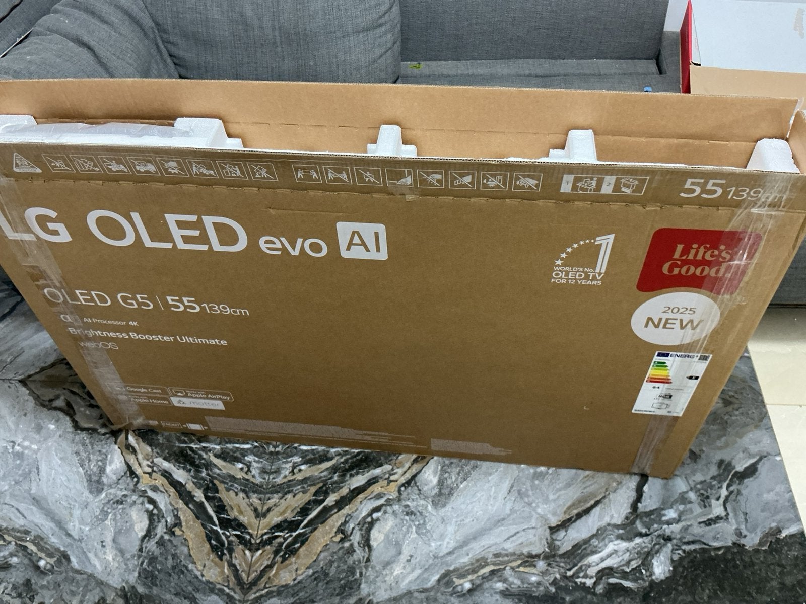 Tv lg wifi 4k Oled 140cm 144Hz 55G5 2025 nieuw, Audio, Tv en Foto, Ophalen, Zo goed als nieuw, OLED, LG