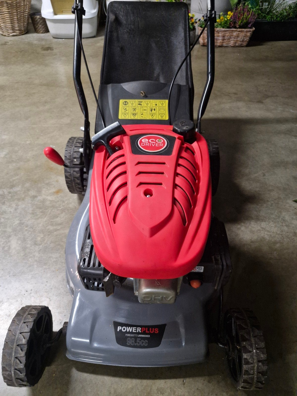 grasmachine benzine powerplus, Ophalen
