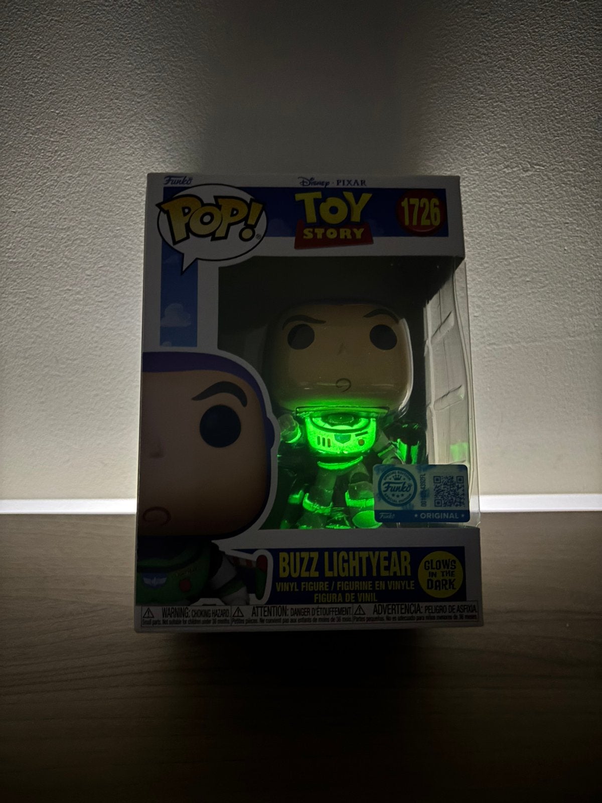 Funko Pop! Disney Pixar Toy Story Buzz Lightyear #1726 GITD, Verzamelen, Ophalen of Verzenden, Zo goed als nieuw