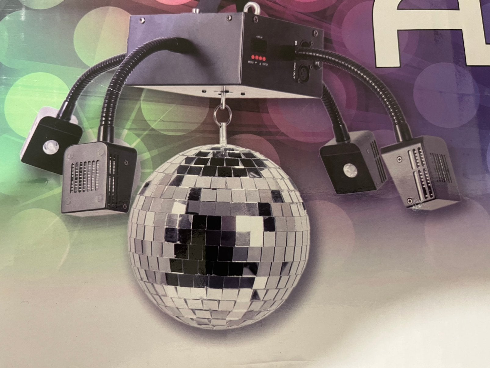 Moteur de boule à facette dmx muni de 4 bras avec lampe led., Musique & Instruments, Enlèvement, Comme neuf