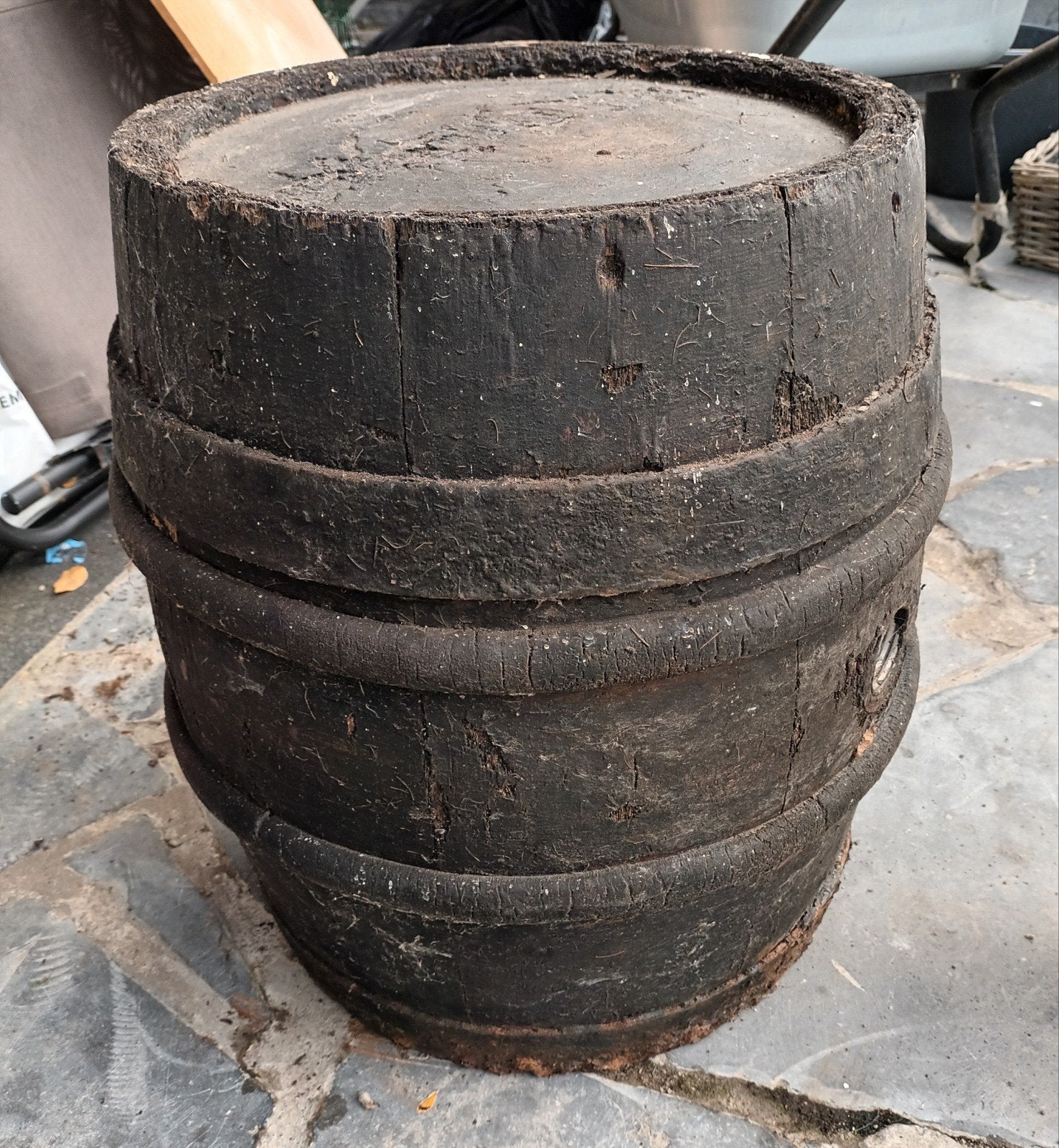 Houten ton, Ophalen