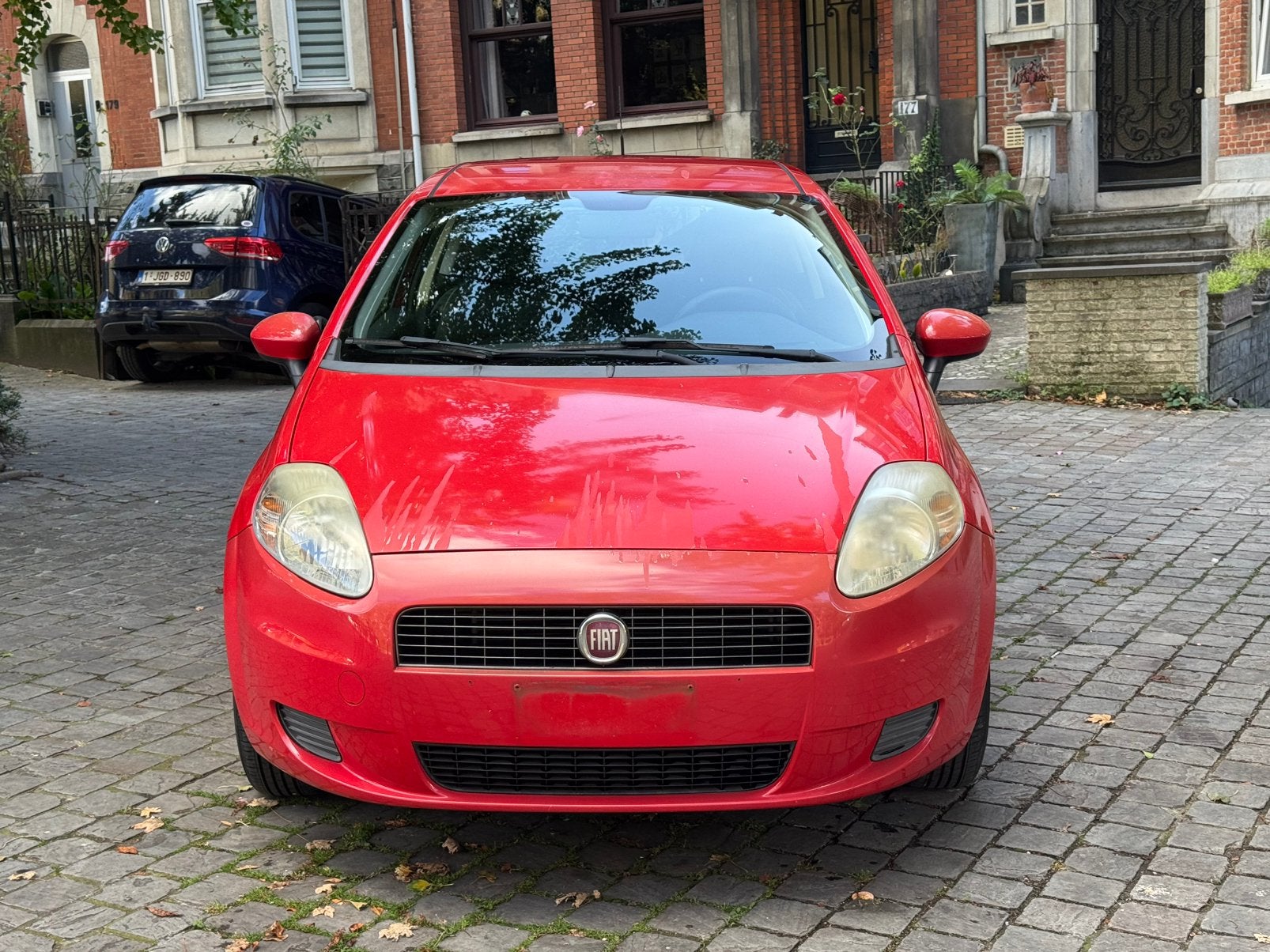 Fiat punto 1.2 essence EURO4 106.000km / 2008, Autos, Rouge, Achat, Boîte manuelle, Noir
