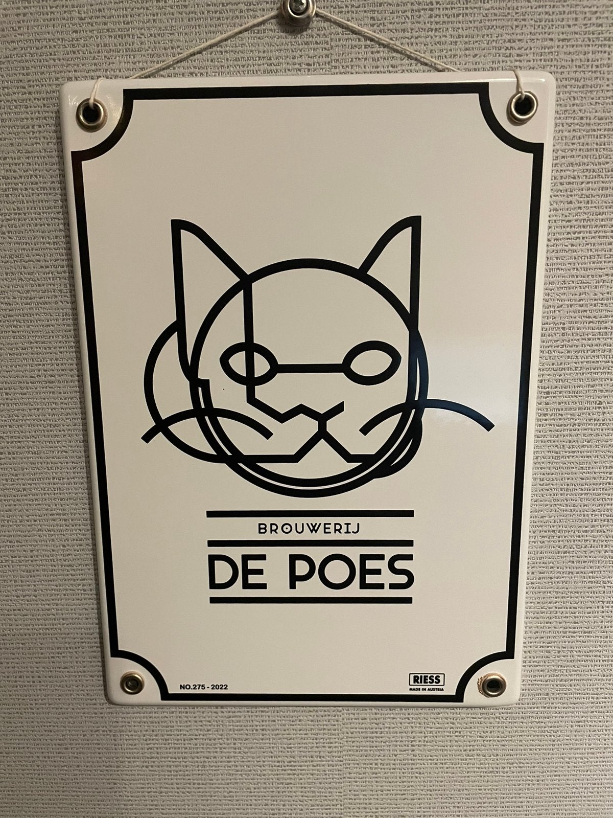 Emaille bord, Ophalen of Verzenden, Nieuw, Reclamebord