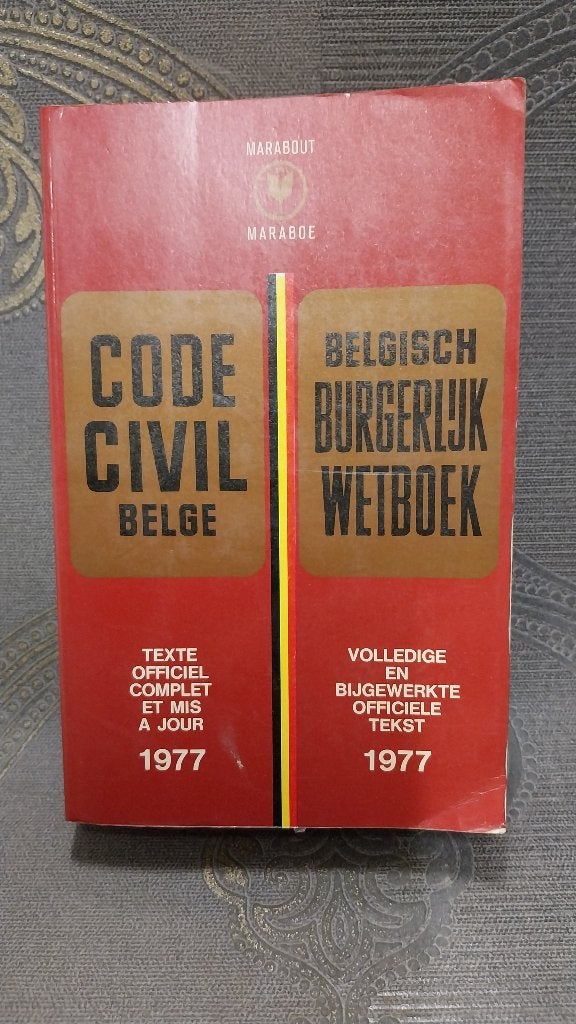 Code civil belge 1977, Livres, Enlèvement ou Envoi, Utilisé