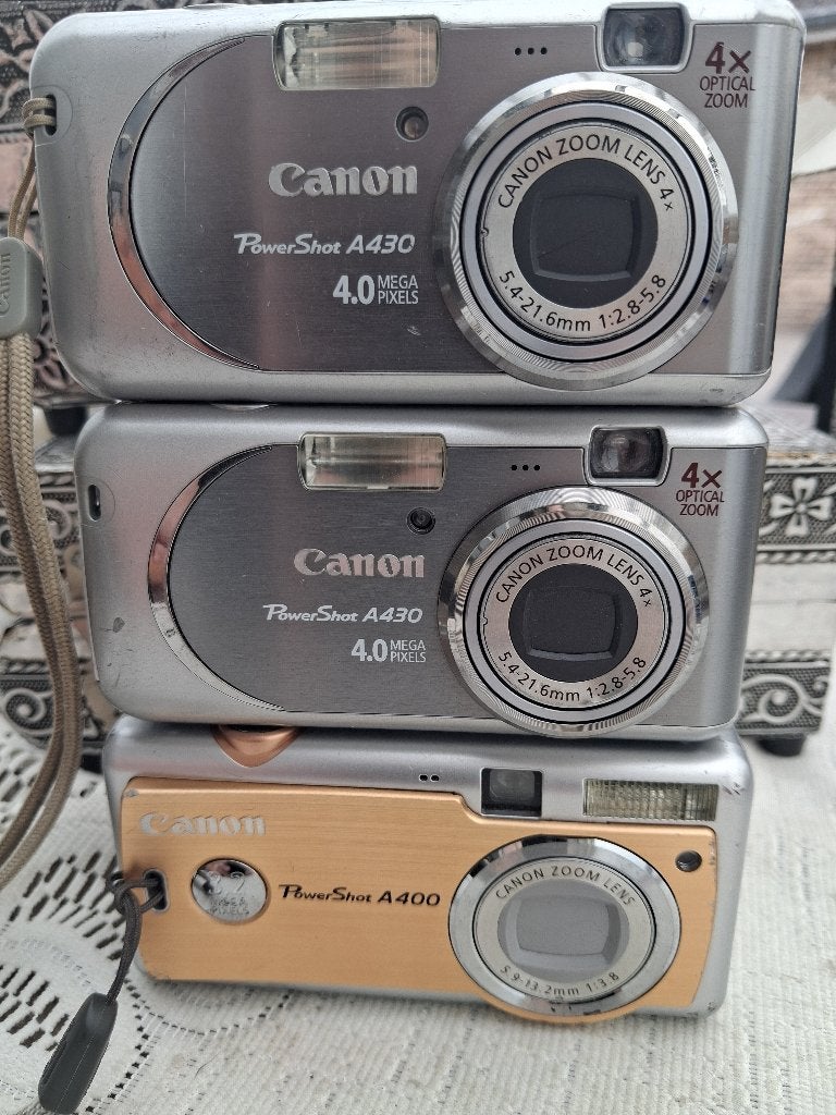 Lot canon fototoestellen, Ingebouwde flitser, Gebruikt, Geheugenkaart, Verzenden