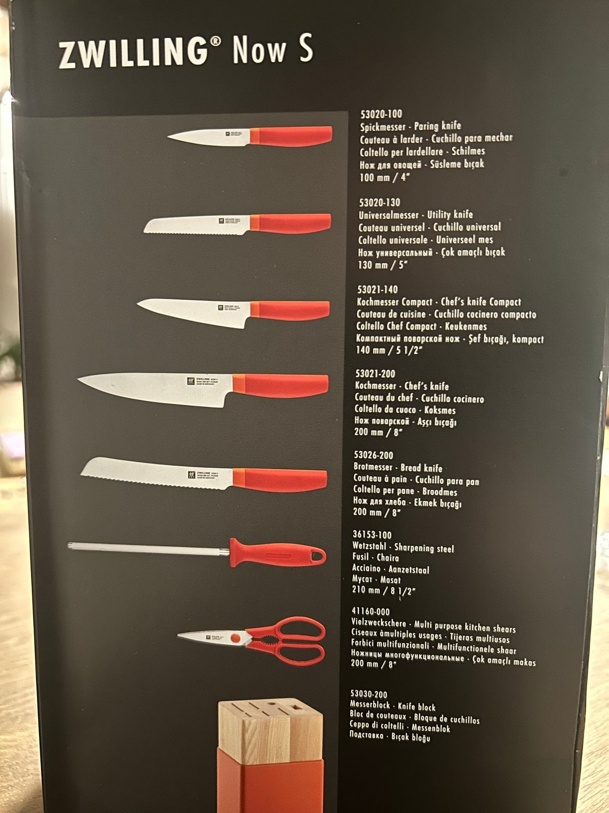 Set de couteaux Zwilling Now S — neuf, Enlèvement, Neuf, Set de couteaux