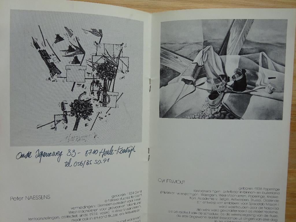 Expo Oudenaarde, 1980, Bouttens, Balder,  Frimout, Callens,, Enlèvement ou Envoi, Utilisé, Peinture et dessin