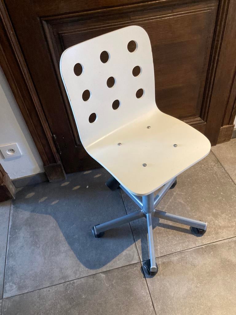 Ikea Bureaustoel kind, Enlèvement, Utilisé, Blanc, Chaise de bureau