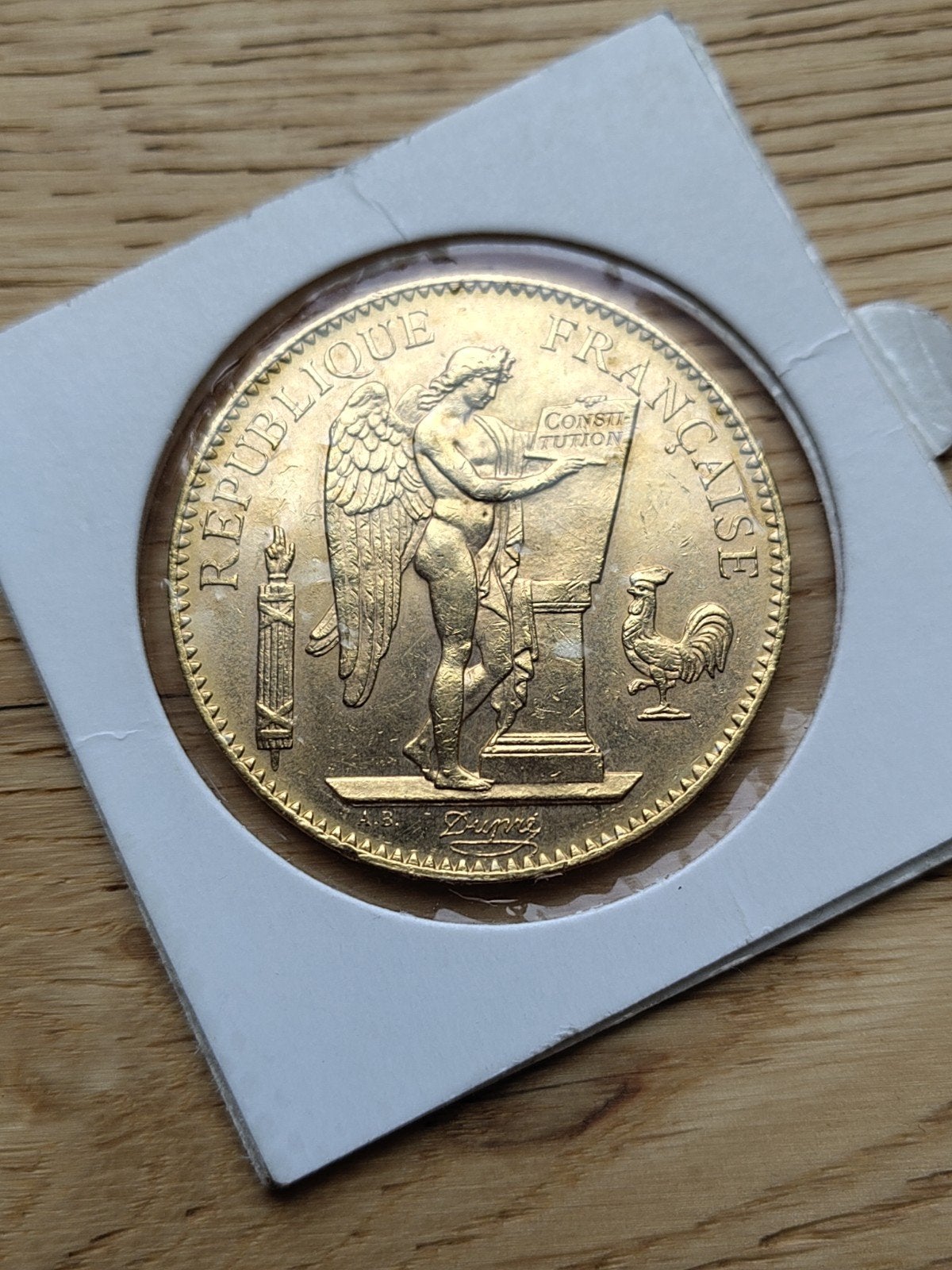 Gouden 100 francs Frankrijk engel Genius, Enlèvement ou Envoi, Or