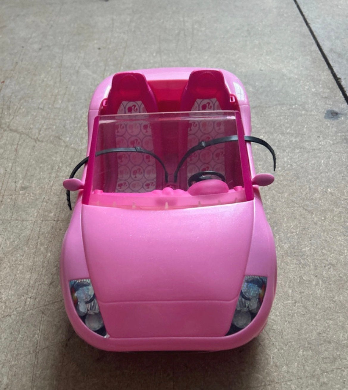 Roze Barbie Cabrio, Kinderen en Baby's, Ophalen, Gebruikt
