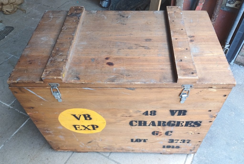 Ancienne caisse de munition en bois, Collections, Objets militaires | Général, Enlèvement ou Envoi