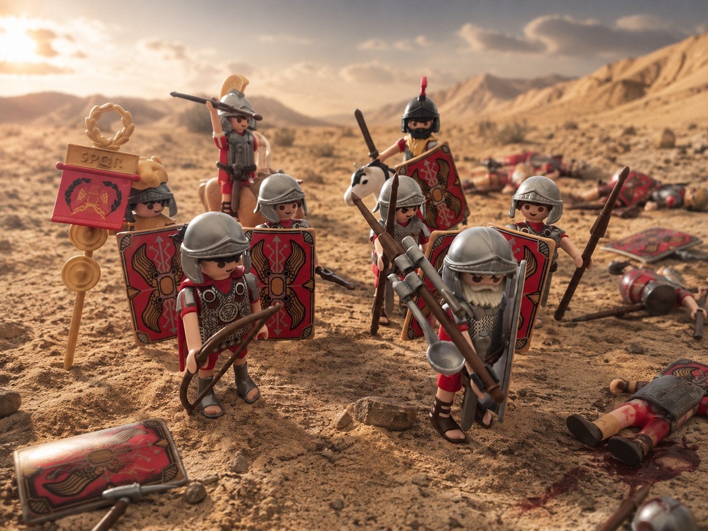 Playmobil Romeinse legioensoldaten, Enlèvement ou Envoi, Comme neuf, Pièces détachées, Figurines