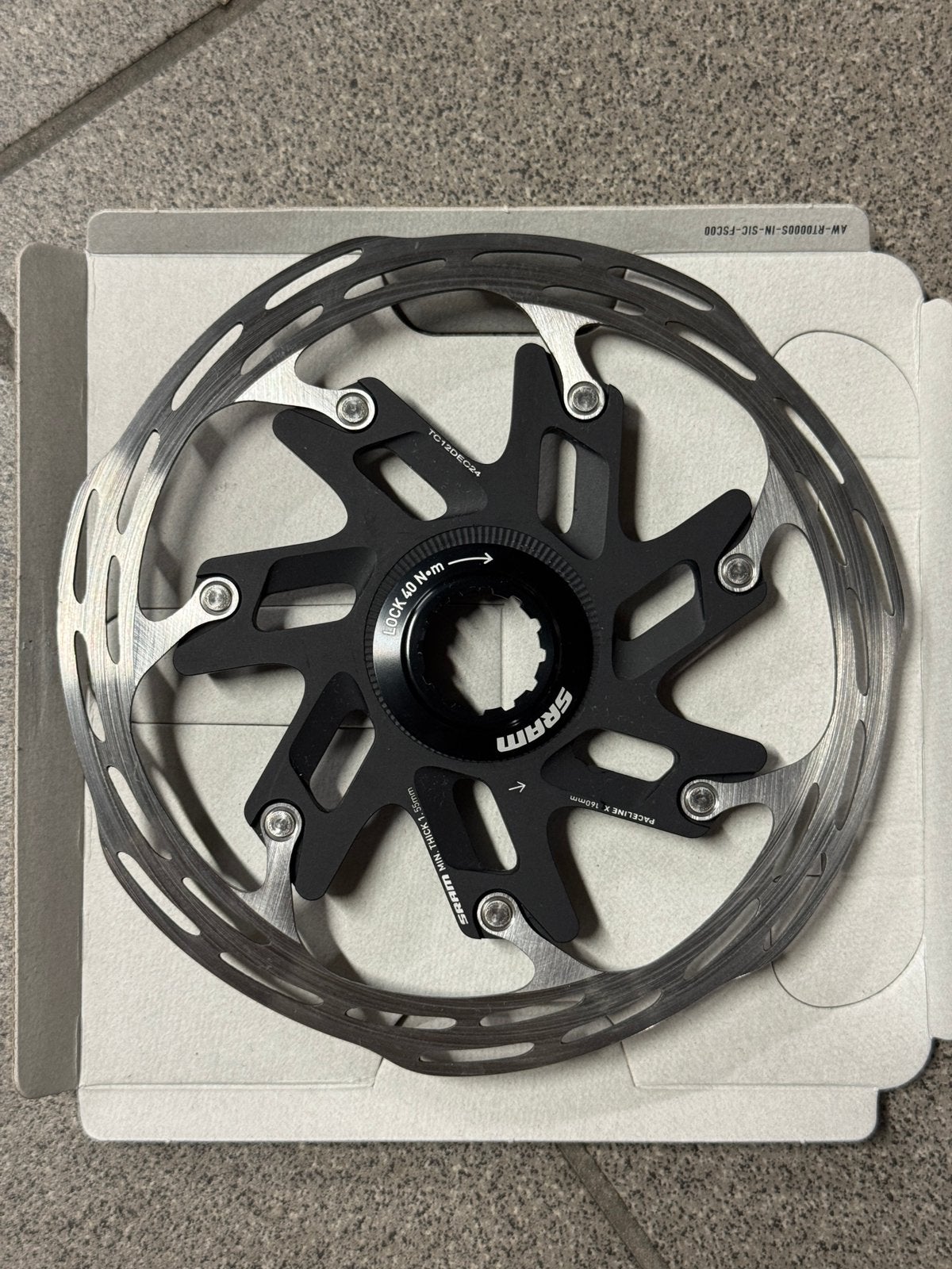 SRAM Paceline X 160mm remschijf zo goed als nieuw, Ophalen, Zo goed als nieuw, Stuur, Aluminium