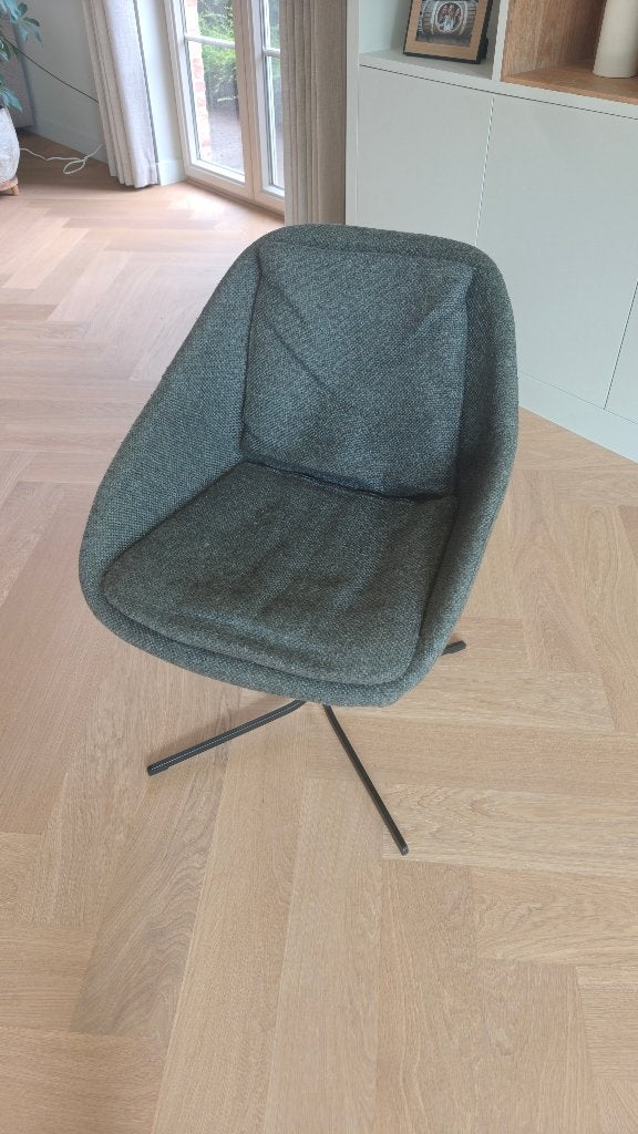 Eetkamerstoel met armleuning, Maison & Meubles, Chaises, Gris, Enlèvement, Cinq, Six Chaises ou plus, Tissus