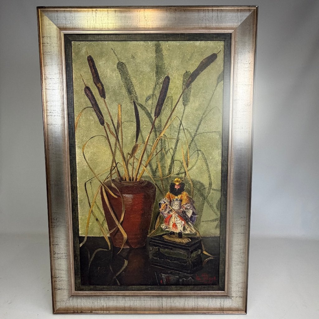 Olie op doek "Stilleven" door Lea Steppe, Antiek en Kunst, Kunst | Schilderijen | Klassiek, Doek, Stilleven, Ophalen of Verzenden