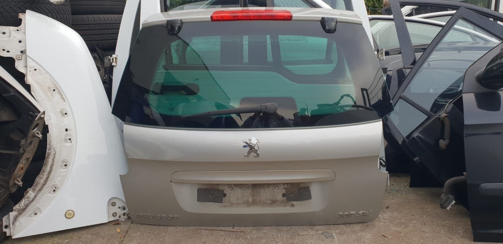PEUGEOT 207 SW ACHTERKLEP BJ 2006 TOT 2012, Auto-onderdelen, Gebruikt, -, Ophalen of Verzenden, Achter