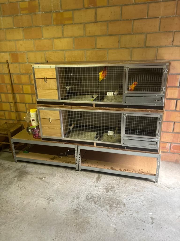 Kweekkooi, Dieren en Toebehoren, Vogels | Hokken en Kooien, Ophalen, Gebruikt, Aluminium