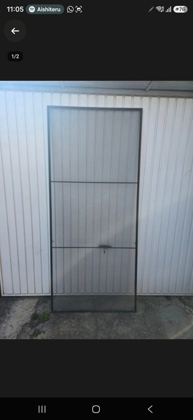 Hordeur 200cmx88cm, Doe-het-zelf en Bouw, Ophalen, 80 tot 100 cm, Hordeur, Zo goed als nieuw