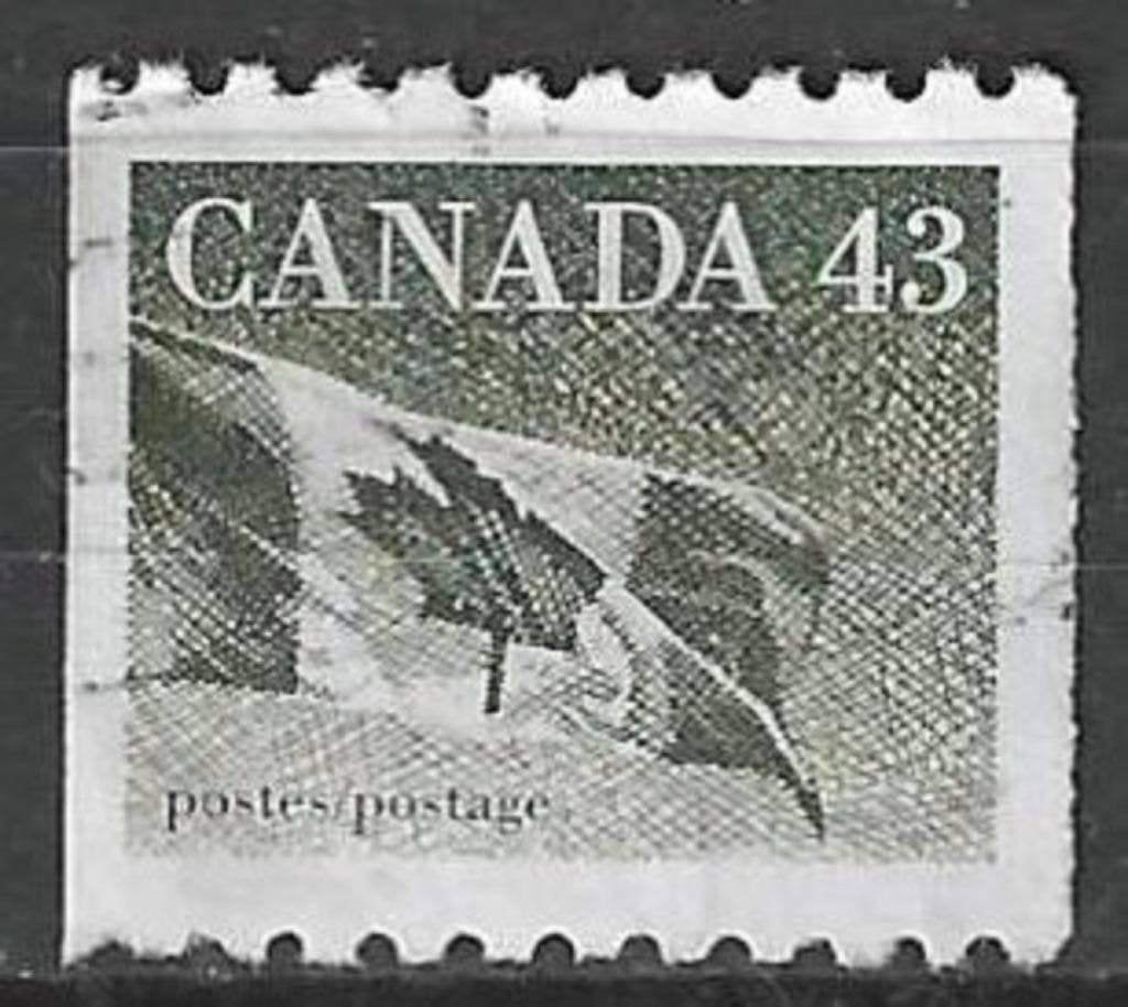 Canada 1992 - Yvert 1297 - Nationale vlag (ST), Verzenden, Gestempeld